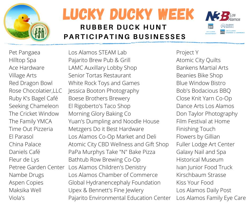 Family Strengths Network :: Lucky Ducky Day
